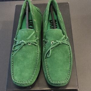 DKNY Green Suede Driving Mocs